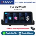 10.25" IPS Linux Wireless CarPlay Autoradio BT Für BMW E90 E91 E92 E93 2005-2012