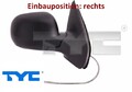TYC 337-0013 Außenspiegel rechts Spiegel außen für VW 
