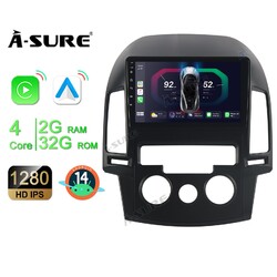 Für Hyundai i30 MK1 FD 2006–2011 CarPlay Android 14 Autoradio GPS NAV 2+32G SWC