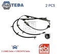 107572 ABS SENSOR DREHZAHLFÜHLER FEBI BILSTEIN 2PCS FÜR FORD FIESTA V,FUSION