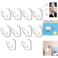 10 Stück Haken Klebehaken Extra Stark Selbstklebend Transparent Haken Handtuc...