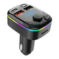 Bluetooth 5.0 Wireless FM Transmitter MP3 Adapter Kit Auto USB Ladegerät