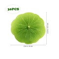  30 Pcs Seerosenblätter Teichpflanzen Künstlicher Lotusblätter Teichdekoration