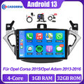 DAB+9" Android 13 Autoradio Carplay GPS NAVI DSP Stereo Für Opel Corsa 2014-2019