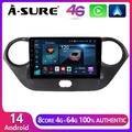 8 Core 4+64G für Hyundai i10 II BA IA 2013-2019 Android 14 Autoradio GPS CarPlay