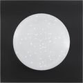 LED Deckenlampe Deckenleuchte Sternenhimmel Glitzereffekt Kinderzimmer 24W Weiß
