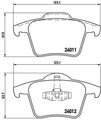 BREMBO Bremsbelagsatz Scheibenbremse PRIME P 86 019 für VOLVO XC90 275 1 VAN AWD