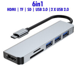 Für Apple iPad Macbook USB-C Thunderbolt Digital AV Multiport Adapter HDMI RJ45