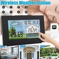 Funk Wetterstation Thermometer Mit Farbdisplay Innen-Außensensor Digitale Wecker