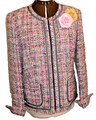 BASLER, 40, Tweed-Jacke im COCO-Style, softe Pastell-Traumfarben, wie NEU - TOP!