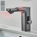 Infrarot Sensor Wasserhahn LCD Waschtischarmatur Waschbecken Mischbatterie