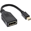 InLine Kabel Mini DisplayPort Stecker zu DisplayPort Buchse, 4K2K, schwarz, 0,15
