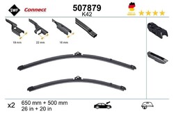 SWF Scheibenwischer Wischblatt Wischerblätter CONNECT MADE IN GERMANY Vorne