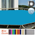 Balkon Sichtschutz Zaun Premium Balkonbespannung mit Ösen & Kabelbinder Blau