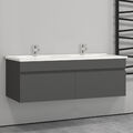 Waschtisch mit Unterschrank Badmöbel Set Waschbecken Unterschrank 60 80 100 120