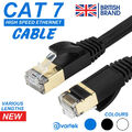 CAT5E CAT6 CAT7 KABEL RJ45 ETHERNET NETZWERK PATCH BLEI GOLD SSTP ABGESCHIRMTES SET