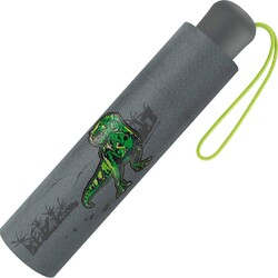 Scout Kinder-Taschenschirm mit Reflektor Streifen T-Rex Dinosaurier Regenschirm