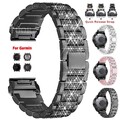 Für Garmin Fenix 8 E 7 7X 6 6X 5 5X Epix Pro 945 Quick Fit Bling Metall Armband