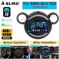 8-Core Android 14 Autoradio Apple CarPlay FM BT GPS Navi Für BMW Mini Cooper R60