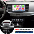 6+64G 10" Android 13 Autoradio Carplay GPS Für Mitsubishi Lancer 2008-2012 BT