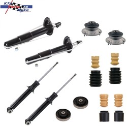 4x STOSSDÄMPFER + SCHUTZKAPPEN + DOMLAGER VORNE + HINTEN FÜR BMW 5ER (E60)