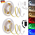 COB LED Streifen Stripe 12V Warmweiß Kaltweiß Leiste Band Lichtschlauch Dimmbar