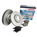 BOSCH BREMSSCHEIBEN 283mm + BELÄGE VORNE für PEUGEOT 206 207 307 PARTNER