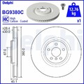 DELPHI BG9380C Bremsscheibe für BMW X1 (F48) 1 Schrägheck (F40) X2 (F39) 360mm