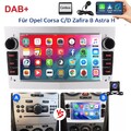 DAB+ Android 14 Carplay Autoradio GPS Für Opel Astra H Corsa C D Meriva Zafira B