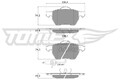 TOMEX Brakes Bremsbelagsatz, Scheibenbremse TX 13-13 für AUDI SEAT SKODA VW