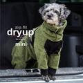 Dryup Body Zip Fit Mini Moos Bademantel Badetuch Hundebademantel