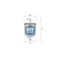 UFI Kraftstofffilter 31.529.00 für FORD INFINITI ISUZU  passend für NISSAN