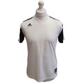 Adidas weiß & schwarz kurzärmeliges Sport-T-Shirt UK Herren Größe Small