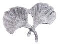 Dekoschale Schale Aluminium Ginkgo 2 Blatt Blattschale
