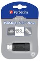 3x Verbatim USB DRIVE 2.0 PIN STRIPE 128GB