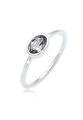 Ring 925 Sterling Silber Kristall Bandring Geo Oval Trend Damen Elli Ring
