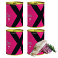 4x1200g Hundefutter Nassfutter Ente Getreidefrei ohne Getreide Monoprotein X-DOG