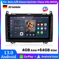 Für Mercedes Benz A/B Klasse Sprinter Viano Vito W639 Autoradio 4+64G Carplay BT