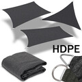 Anthrazit Sonnensegel HDPE Sonnenschutz Sichtschutz Windschutz UV Schutz Balkon