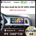 8+128G 8.8"Carplay Autoradio Für Audi A6 C6 4F MMI 2G 2005-2009 Android GPS NAV