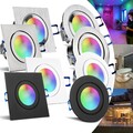 LED Bad Einbaustrahler RGB WiFi 230V 5W GU10 Spots Set Decken Leuchte IP44 MARE