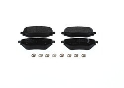 Bremsbelagsatz Scheibenbremse BOSCH 0 986 460 063 Low-Metallic für RENAULT CLIO