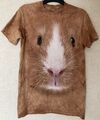 T-Shirt The Mountain Guinea Pig Pet großes Gesicht hellbraun Erwachsene S klein (große Passform)