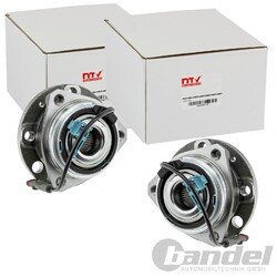 2X NTY RADLAGER-SATZ VORNE BEIDSEITIG PASSEND FÜR OPEL ASTRA SKODA FABIA VW FOX