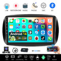 DAB+ 9" Android 32G Autoradio GPS Navi CarPlay für Benz Smart Fortwo 453 RDS KAM