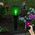 Stehleuchte Außenleuchte Sockellampe CCT Smart LED Edelstahl Google Alexa RGB