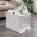 XXL Katzentoilette mit Deckel groß Katzenklo Katzen WC Hauben Klo Jumbo Filter