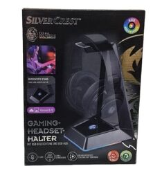 SILVERCREST® Headset-Halter Beleuchtung mit USB Anschluss Neu