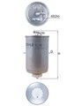 Kraftstofffilter KNECHT KL 43 mit Wasserablassschraube Leitungsfilter für ROVER
