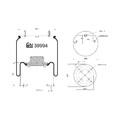 FEBI BILSTEIN Federbalg, Luftfederung 39994 für SAF KRONE